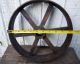 Vintage Cast Iron Industrial Wheel Gear Steampunk Garden Art Other Mercantile Antiques photo 4