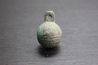 Ancient Roman Bronze Bell Ringing With Decoration 3 photo