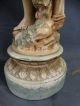 (2) Antique French Art Nouveau Lady Goddess Statue Figural L&f Moreau Lamp Lamps photo 11