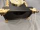 19thc Antique Egyptian Revival Figural Lady Goddess & Lion Statue Mantel Clock Clocks photo 8