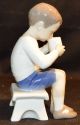 Early Bing And Grondhal Figurine Of Boy Drinking From A Mug,  Denmark Figurines photo 1