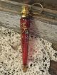 Antique Victorian French Ruby Red Chatelaine Perfume Scent Bottle Perfume Bottles photo 8