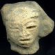 Pre - Columbian Aztec Mazapan Clay Figure Head,  Ca; 700 - 1200 Ad The Americas photo 2