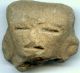 Pre - Columbian Aztec Zolapan Clay Figure Head,  Ca; 800 - 1400ad The Americas photo 2