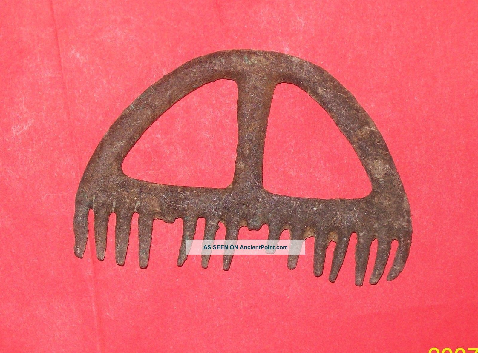 Viking Invaders Bronze Uncleaned Comb Scandinavian photo