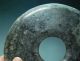 Chinese Neolithic Ancient Jade Carved Ritual Bi Pi Disc Neolithic & Paleolithic photo 3