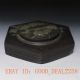 Old Antiques Chinese Chen Ni Inkstone Hand Carved Of Magpies & Plum Blosso Ink Stones photo 2
