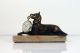 Antique French Art Deco Dog Pocket Watch Stand Holder 1920s.  1930s Art Deco photo 3