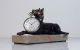 Antique French Art Deco Dog Pocket Watch Stand Holder 1920s.  1930s Art Deco photo 4