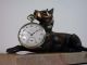 Antique French Art Deco Dog Pocket Watch Stand Holder 1920s.  1930s Art Deco photo 6