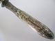 Antique Silver Handled Ham Hock Lamb Bone Holder Sterling Silver (.925) photo 2