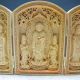 Decorated Boxwood Highly Difficulty Carved Floding Box - - - Western Trinity Boxes photo 1