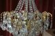Antique French Huge Spider Style Crystal Chandelier Lamp 1940s 20 In Chandeliers, Fixtures, Sconces photo 10