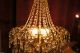 Antique French Huge Spider Style Crystal Chandelier Lamp 1940s 20 In Chandeliers, Fixtures, Sconces photo 3