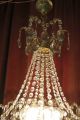 Antique French Huge Spider Style Crystal Chandelier Lamp 1940s 20 In Chandeliers, Fixtures, Sconces photo 6