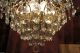 Antique French Huge Spider Style Crystal Chandelier Lamp 1940s 20 In Chandeliers, Fixtures, Sconces photo 7