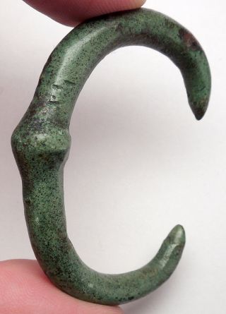 200 - 100 Bc Ancient European Celtic Tribe Of The Danube Bronze Bracelet I48918 photo