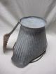 Vintage Metal Coal Scuttle Hod Ash Bucket - 2 Handles With Ash Shovel Hearth Ware photo 4
