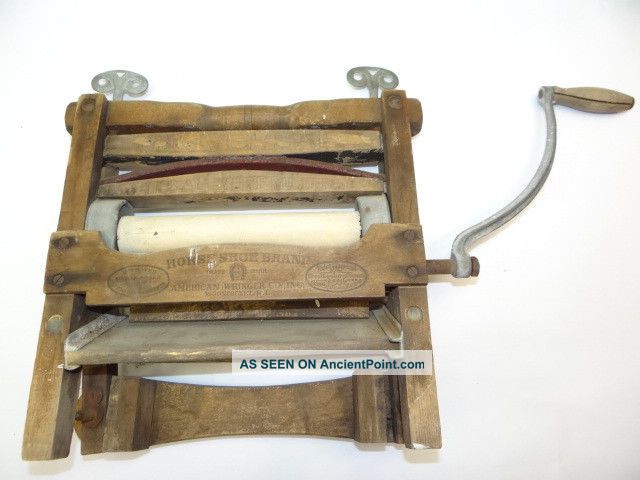 Antique Wooden Metal Horseshoe Brand American Ringer Co Universal Clothes Press Other Antique Home & Hearth photo