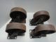 Vintage Heavy Duty Industrial Cast Iron Casters Other Mercantile Antiques photo 1