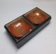 B147: Real Old Japanese Lacquer Ware Sake Cup W/thick Fantastic Makie Glasses & Cups photo 10