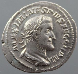Maximinus I Thrax,  Denarius,  Silver,  Providentia,  Minted Rome,  236 - 237 A.  D. photo