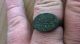 Outstanding Islamic Bronze Ring With Inscription,  Green Patina,  Wearable Byzantine photo 1