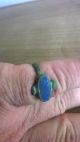 Ancient Roman Empire Bronze Ring With Color,  Wearable Roman photo 1
