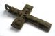 Circa.  1100 A.  D English Early Medieval Period Ae Bronze Crusades Cross Pendant.  Vf British photo 1