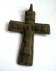 Circa.  1100 A.  D English Early Medieval Period Ae Bronze Crusades Cross Pendant.  Vf British photo 2