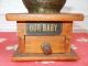 Charming Antique Victorian Baby Food Mill Cast Iron & Wood Grinder Victorian photo 1