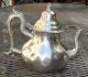 Antique Pewter Queen Anne Period,  Pear Shaped Teapot,  R.  Bush,  England,  C.  1765 Metalware photo 3