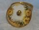 Antique Germany Hand Painted Porcelain Stud Collar Button Box German Roses Baskets & Boxes photo 2