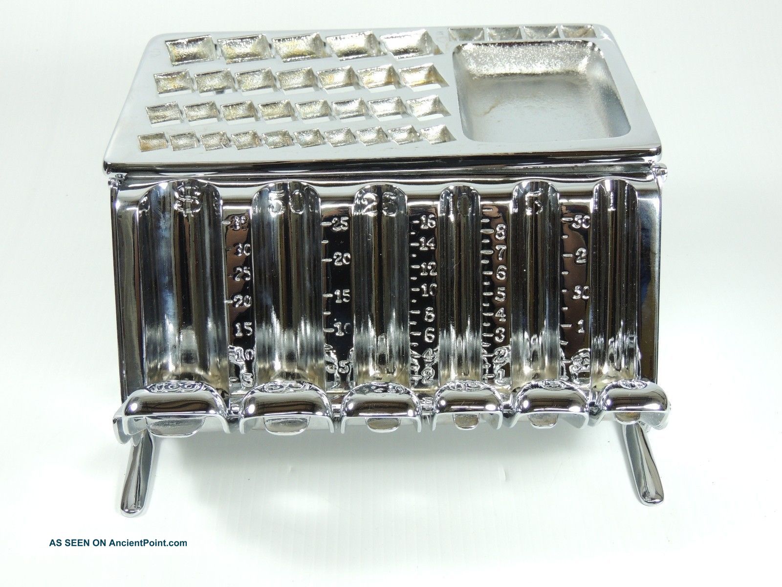 1890 Staats Of Chicago Coin Changer Bank Re - Chromed Perfect Conditon Cash Register, Adding Machines photo
