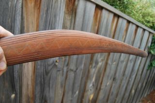 Rare Coopers Creek Aboriginal Fighting Boomerang Murrawirri 115cm Long photo