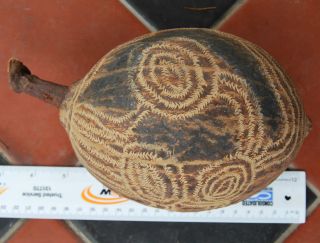 Aboriginal Carved Boab Nut - Old - Unusually Large photo