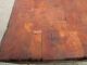 Huge Antique Butcher Block Table - Deeply Worn,  Distressed,  Chipped Lovely 1900-1950 photo 3