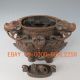 Chinese Bronze Vase & Lid W Fortune Beastk Vases photo 8