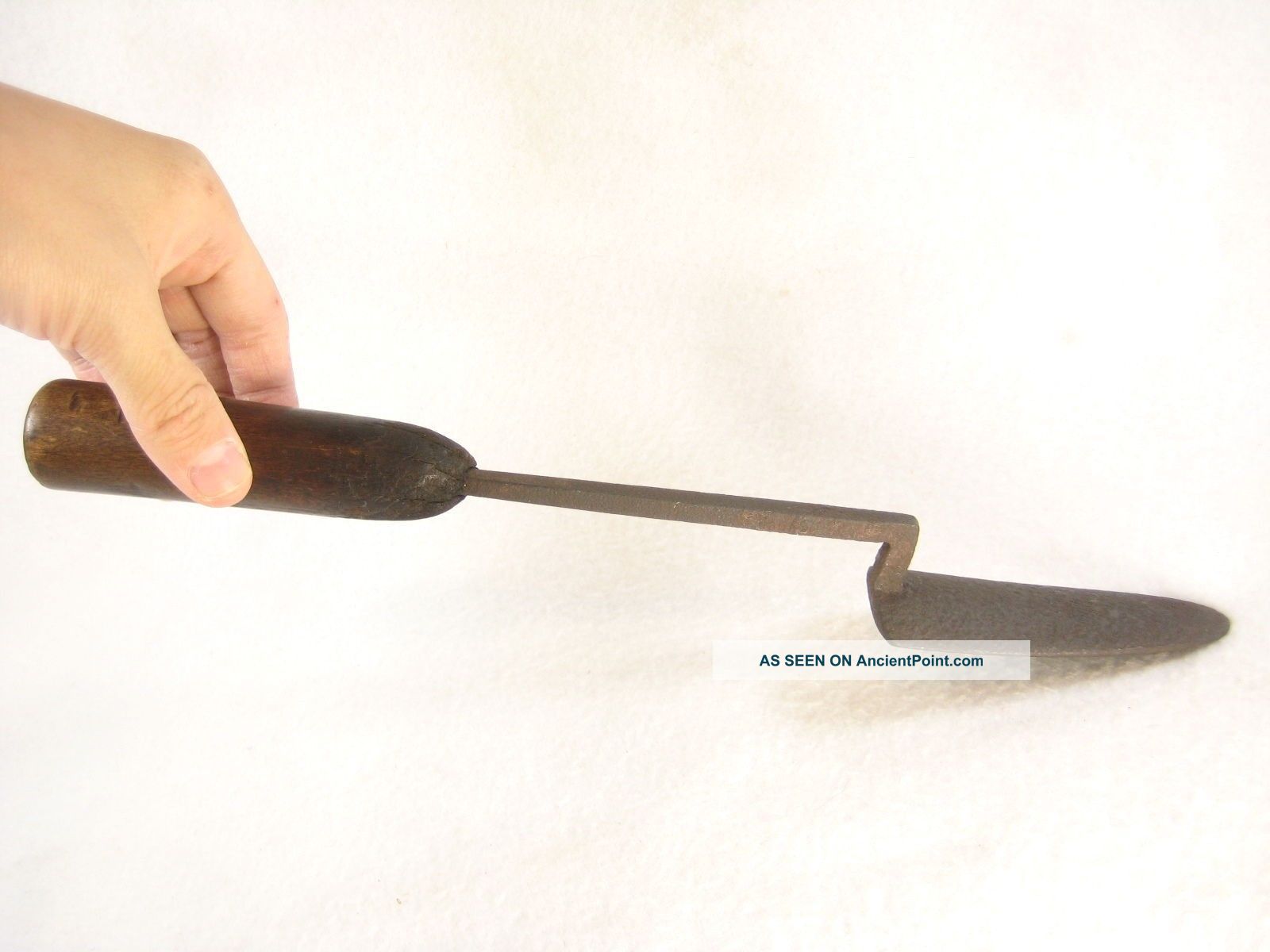 Japanese Vintage Ironing Tool With Wooden Handle Other Japanese Antiques photo