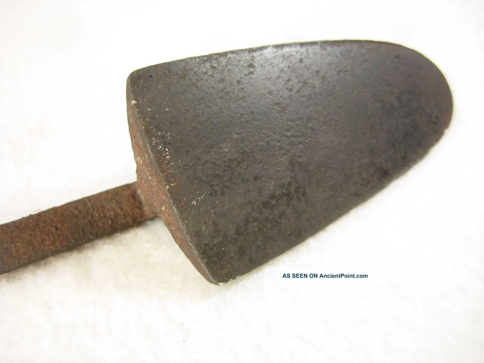 Japanese Vintage Ironing Tool With Wooden Handle
