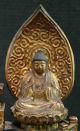 Japanese Vintage: Buddhist Statue Golden Twin Buddha From Meiji Period 13 Statues photo 3