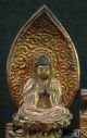 Japanese Vintage: Buddhist Statue Golden Twin Buddha From Meiji Period 13 Statues photo 4