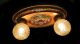 Highly Decorated Antique Art Deco/nouveau/victorian Dual Light Ceiling Fixture Chandeliers, Fixtures, Sconces photo 2