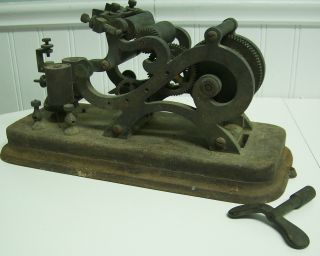 Am Telco George M.  Phelps Weight - Driven Telegraph Register Key Morse Rare photo