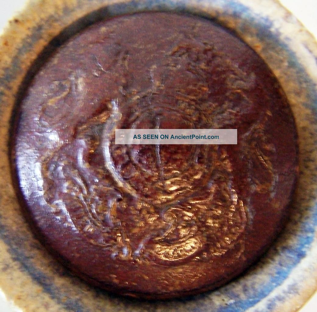 Rare Antique Ww1 British General Service Pressed Leather Economy Button Buttons photo