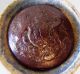 Rare Antique Ww1 British General Service Pressed Leather Economy Button Buttons photo 2