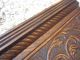 Embossed Tiger Oak Furniture Pediment Victorian Doorway Fretwork Carved Panel Pediments photo 4