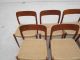 Ten Modern Danish Teak And Woven Chairs By J L Moller Model 75 Post-1950 photo 2