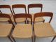 Ten Modern Danish Teak And Woven Chairs By J L Moller Model 75 Post-1950 photo 4