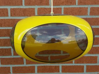 316.  Ufo Lamp By Luigi Colani About 1970 - Yellow With Smoked Windows - Space Age photo